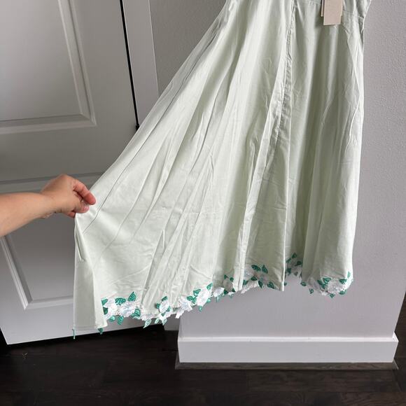 FANM MOON Shasha Dress Mint Green Size M New - Picture 7 of 8